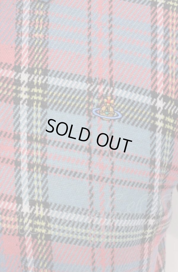 画像2: ヴィヴィアンウエストウッド 中古 / STRIPE COLLAR CLASSIC ポロシャツ S マルチ  O-25-06-15-004-bl-YM-ZH (2)