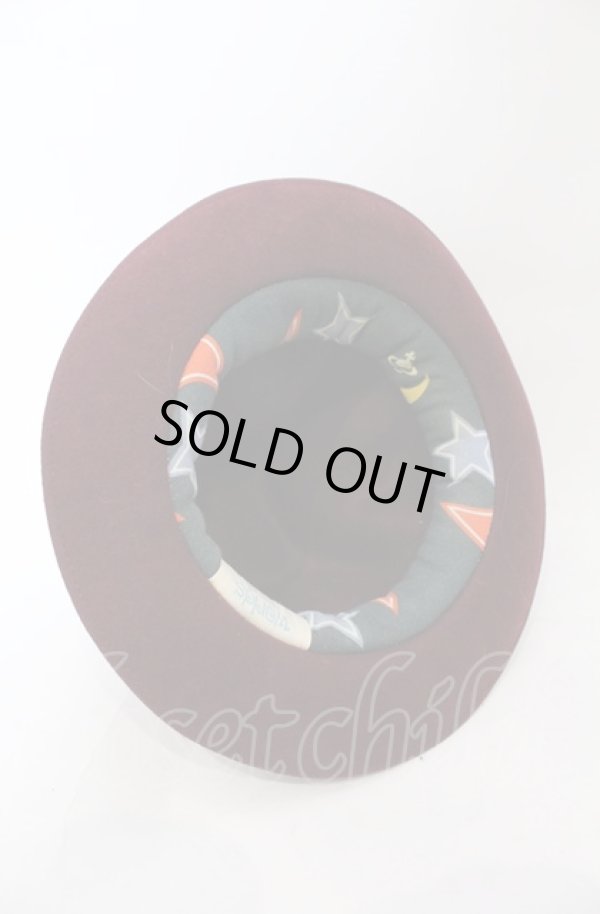 画像4: Worlds End 中古 / マウンテンハット  ボルドー  O-25-06-15-040-ha-IG-ZH (4)