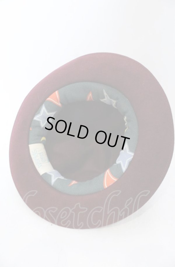 画像5: Worlds End 中古 / マウンテンハット  ボルドー  O-25-06-15-040-ha-IG-ZH (5)