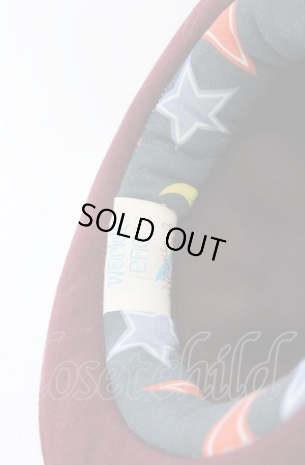 画像6: Worlds End 中古 / マウンテンハット  ボルドー  O-25-06-15-040-ha-IG-ZH (6)