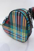 画像3: ANGLOMANIA 中古 / UKA TARTAN ハート型ショルダーバッグ  グリーン  O-25-06-15-041-ba-IG-OS (3)