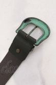 画像4: ヴィヴィアンウエストウッド 中古 / ヴィンテージバックルベルト  ブラックｘグリーン  O-25-06-15-042-gd-YM-OS (4)