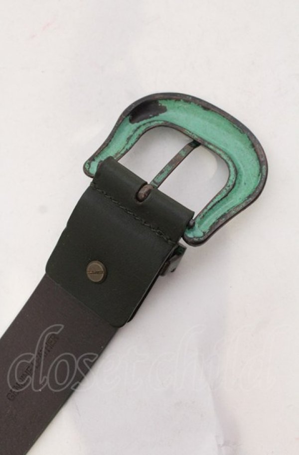 画像4: ヴィヴィアンウエストウッド 中古 / ヴィンテージバックルベルト  ブラックｘグリーン  O-25-06-15-042-gd-YM-OS (4)