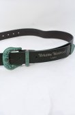 画像10: ヴィヴィアンウエストウッド 中古 / ヴィンテージバックルベルト  ブラックｘグリーン  O-25-06-15-042-gd-YM-OS (10)