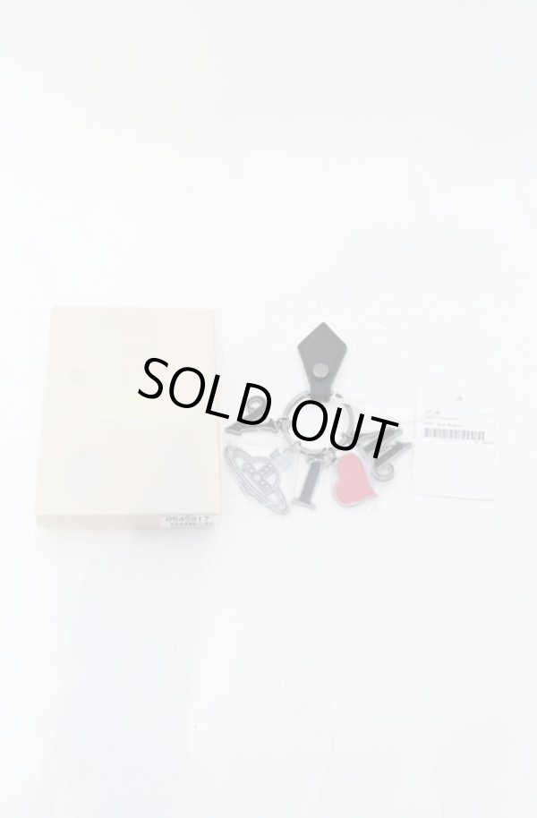 画像4: ヴィヴィアンウエストウッド 中古 / I LOVE V W ガジェットキーリング  ブラックｘレッド  O-25-06-15-044-gd-YM-OS (4)