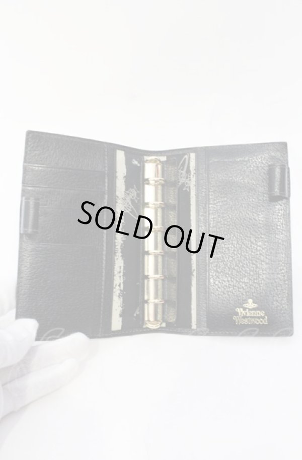 画像3: ヴィヴィアンウエストウッド 中古 / EXECUTIVE 手帳  ブラックｘゴールド  O-25-06-15-045-gd-YM-ZH (3)
