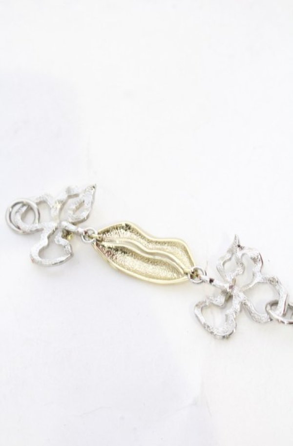 画像3: ヴィヴィアンウエストウッド 中古 / LIP ブレスレット  シルバーxゴールド  O-25-06-15-047-ac-YM-OS (3)