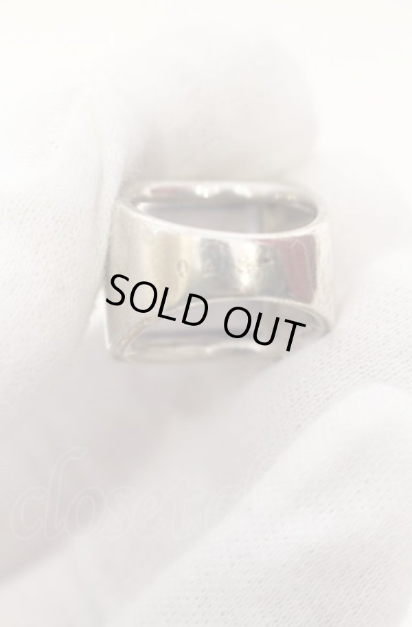 画像5: ヴィヴィアンウエストウッド 中古 / Glass Squear リング M(約16号(裏抜キノ為) シルバー  O-25-06-15-049-ac-YM-OS (5)