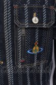 画像3: ヴィヴィアンウエストウッド 中古 / STRIPPED CASUAL デニムジャケット S インディゴ  O-25-06-15-001-co-YM-OS (3)