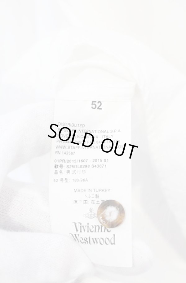 画像5: ヴィヴィアンウエストウッド MAN 中古 / カラーオーブ刺繍シャツ 52 ホワイト  O-25-06-15-005-bl-YM-ZH (5)