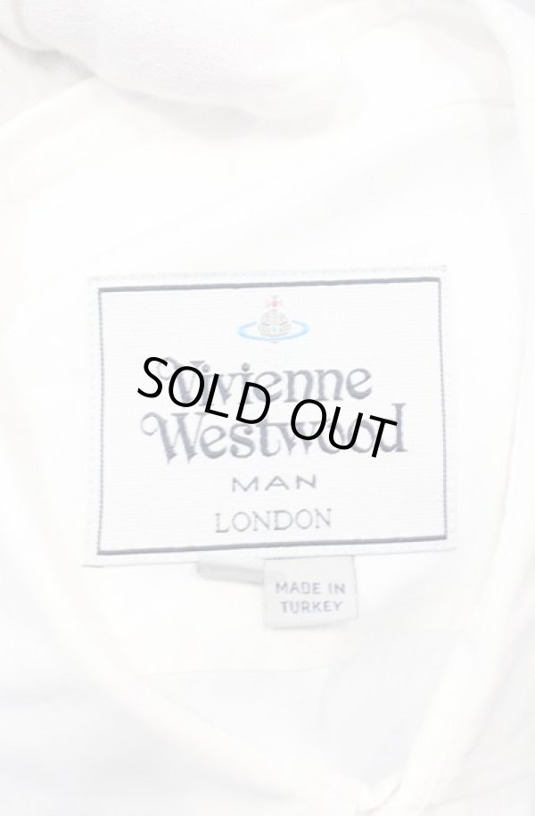 画像6: ヴィヴィアンウエストウッド MAN 中古 / カラーオーブ刺繍シャツ 52 ホワイト  O-25-06-15-005-bl-YM-ZH (6)