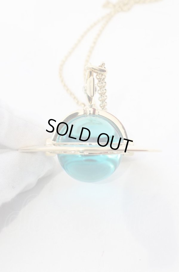 画像3: ヴィヴィアンウエストウッド 中古 / ジャイアントオーブネックレス  ゴールドxブルー  O-25-06-15-056-ac-YM-OS (3)