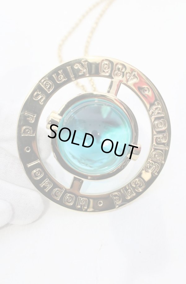 画像4: ヴィヴィアンウエストウッド 中古 / ジャイアントオーブネックレス  ゴールドxブルー  O-25-06-15-056-ac-YM-OS (4)