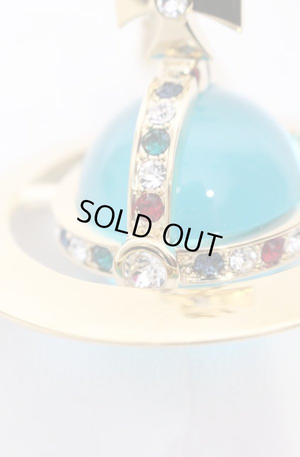 画像5: ヴィヴィアンウエストウッド 中古 / ジャイアントオーブネックレス  ゴールドxブルー  O-25-06-15-056-ac-YM-OS (5)