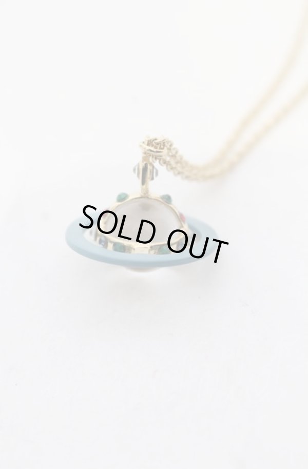 画像3: ヴィヴィアンウエストウッド 中古 / 【復刻】ヴィンテージタイニーオーブネックレス  ゴールドxブルー  O-25-06-15-057-nl-YM-OS (3)