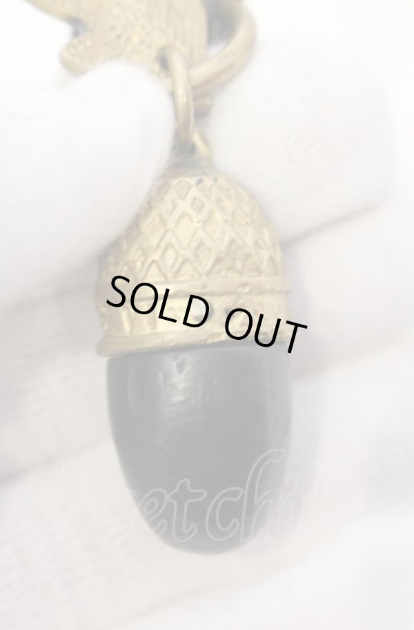 画像4: ヴィヴィアンウエストウッド 中古 / Acorn & Oakleaf レザーブレスレット  ブラウンxゴールド  O-25-06-15-058-ac-YM-OS (4)