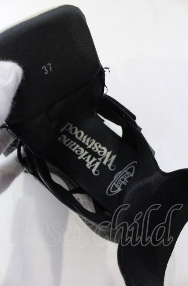 画像10: ヴィヴィアンウエストウッド 中古 / ROMPER SANDAL ロンパーサンダル 37(23.5cm) ブラック  O-25-06-15-062-to-YM-ZH (10)