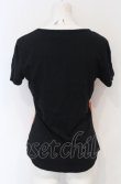画像2: ヴィヴィアンウエストウッド 中古 / ユニオンジャックミニラTシャツ 2 ブラック  O-25-06-15-065-ts-YM-OS (2)