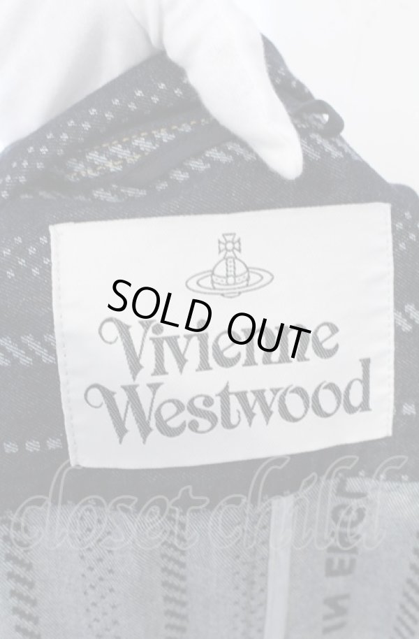 画像8: ヴィヴィアンウエストウッド 中古 / STRIPPED CASUAL デニムジャケット S インディゴ  O-25-06-15-001-co-YM-ZH (8)