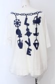 画像3: ヴィヴィアンウエストウッド 中古 / ネックレスプリントカットソー 2 ホワイト  O-25-06-15-014-ts-YM-OS (3)