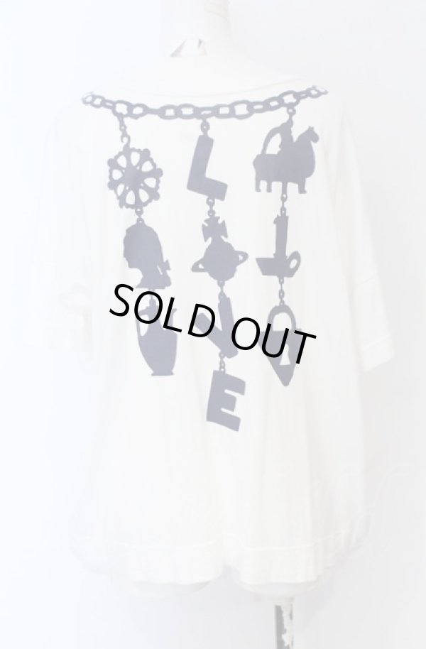 画像3: ヴィヴィアンウエストウッド 中古 / ネックレスプリントカットソー 2 ホワイト  O-25-06-15-014-ts-YM-OS (3)