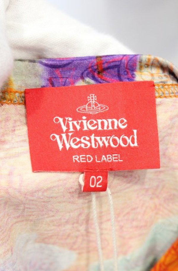 画像4: ヴィヴィアンウエストウッド 中古 / ロシアンテキスタイルフローラルTシャツ 02 マルチ  O-25-06-15-016-ts-YM-ZH (4)