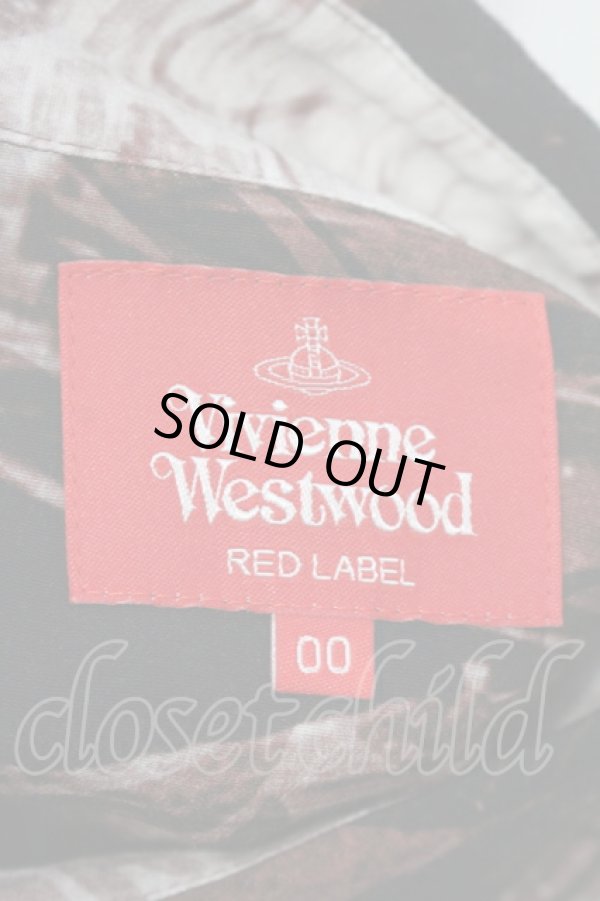 画像4: ヴィヴィアンウエストウッド 中古 / London bridgeバックギャザーオーバーサイズシャツ 00 レッド  O-25-06-29-020-bl-YM-ZH (4)