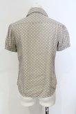 画像4: ヴィヴィアンウエストウッド 中古 / ドット総柄半袖丸襟ブラウス 2 グレー  O-25-06-29-022-bl-YM-OS (4)