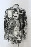 画像3: ヴィヴィアンウエストウッド 中古 / パペットプリントクラシックシャツ 44 ブラック×ホワイト  O-25-06-29-026-bl-IG-OS (3)