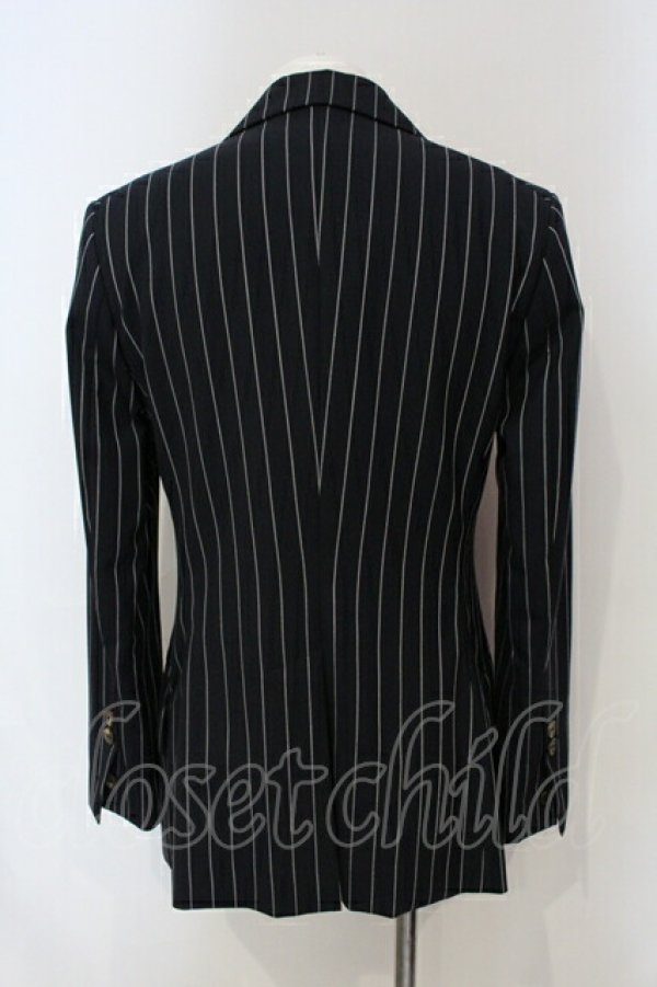 画像4: ヴィヴィアンウエストウッド MAN 中古 / ストライプジャケット 44 ネイビー  O-25-06-29-030-jc-IG-ZH (4)