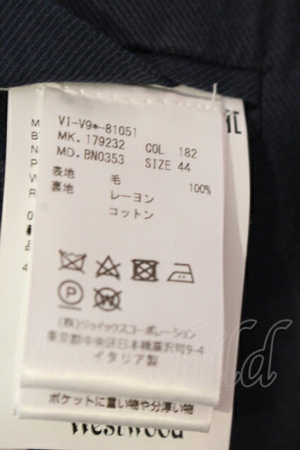 画像6: ヴィヴィアンウエストウッド MAN 中古 / ストライプジャケット 44 ネイビー  O-25-06-29-030-jc-IG-ZH (6)