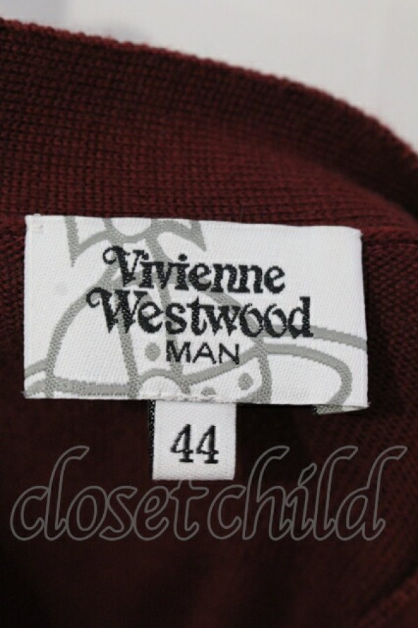 画像5: ヴィヴィアンウエストウッド MAN 中古 / ロングカーディガン 44 ワイン  O-25-06-29-032-to-YM-ZH (5)