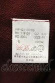 画像6: ヴィヴィアンウエストウッド MAN 中古 / ロングカーディガン 44 ワイン  O-25-06-29-032-to-YM-OS (6)