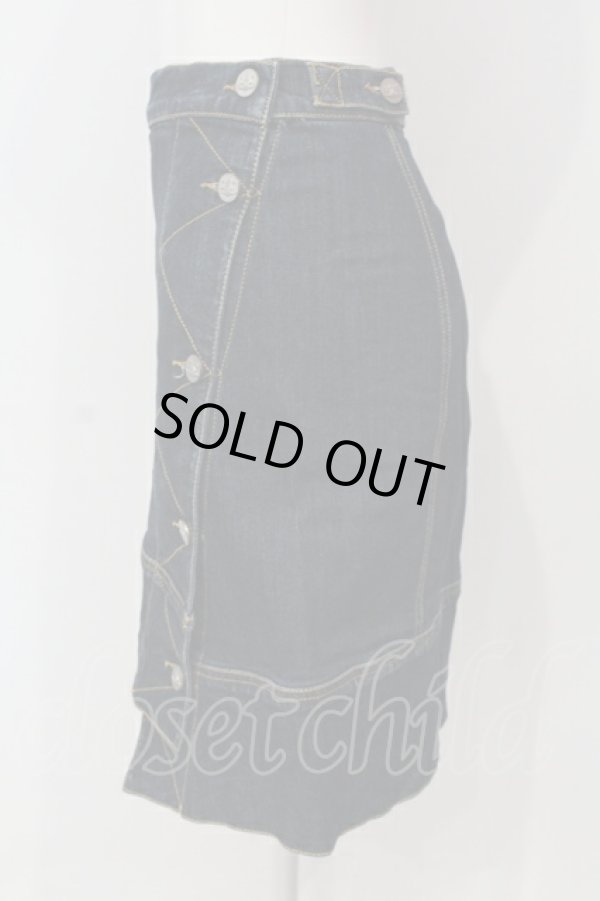 画像2: ANGLOMANIA 中古 / ラップデニムスカート 24 インディゴ  O-25-06-29-005-sk-YM-ZH (2)