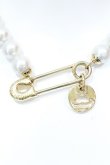 画像2: ヴィヴィアンウエストウッド 中古 / Imogene Safety Pin Orb Pearl Chokerチョーカー  ゴールド×パール  O-25-06-29-044-nl-IG-OS (2)