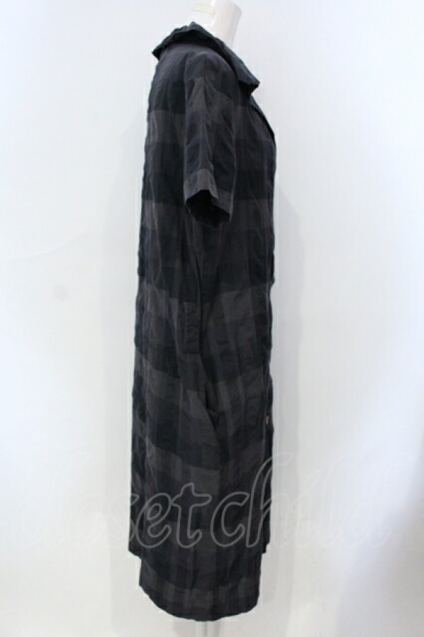 画像2: ヴィヴィアンウエストウッド 中古 / ブロックチェックシャツワンピース 2 グリーンｘダークグレー  O-25-07-06-028-op-YM-ZH (2)