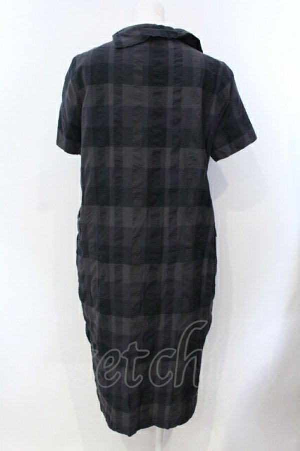 画像3: ヴィヴィアンウエストウッド 中古 / ブロックチェックシャツワンピース 2 グリーンｘダークグレー  O-25-07-06-028-op-YM-ZH (3)