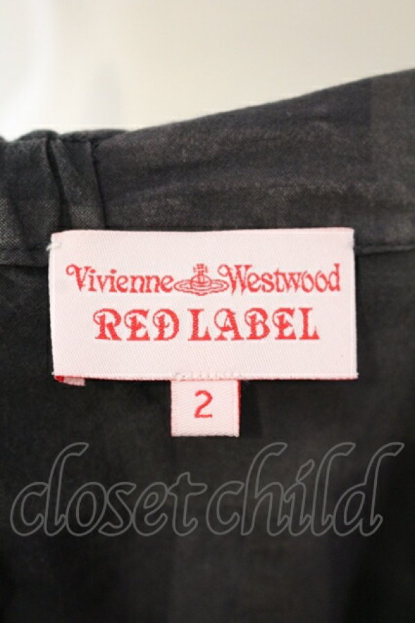 画像4: ヴィヴィアンウエストウッド 中古 / ブロックチェックシャツワンピース 2 グリーンｘダークグレー  O-25-07-06-028-op-YM-ZH (4)