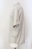 画像3: ヴィヴィアンウエストウッド MAN 中古 / ドットコットン半袖オジークラークシャツ 46 ライトグレー  O-25-07-06-004-bl-YM-OS (3)