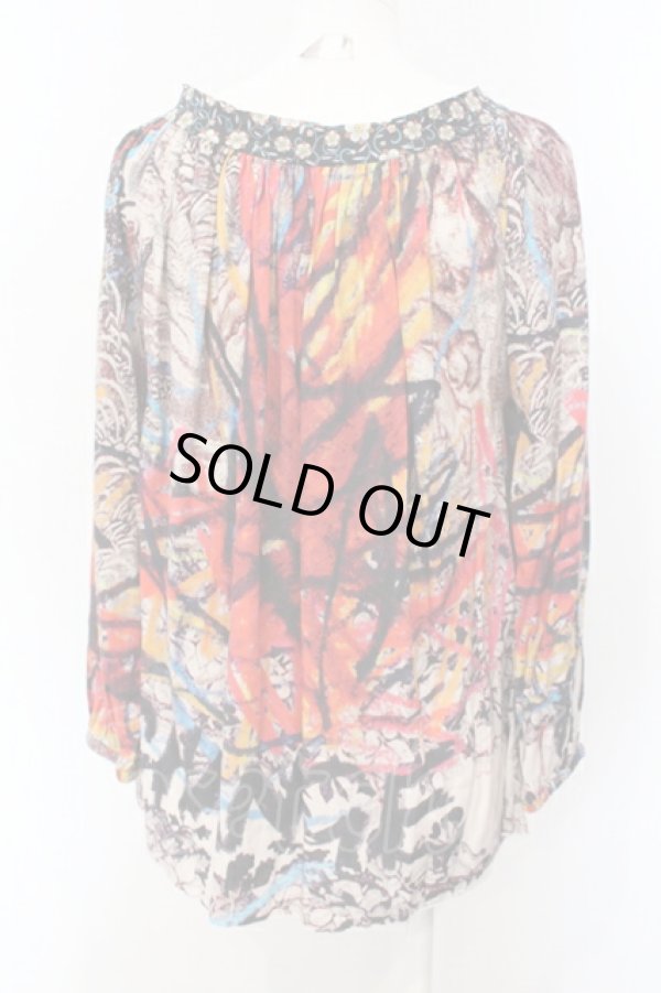 画像3: ヴィヴィアンウエストウッド 中古 / graffiti print Drape トップス S マルチ  O-25-07-06-037-to-YM-ZH (3)