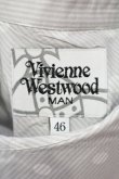 画像5: ヴィヴィアンウエストウッド MAN 中古 / ドットコットン半袖オジークラークシャツ 46 ライトグレー  O-25-07-06-004-bl-YM-OS (5)