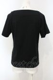 画像3: ヴィヴィアンウエストウッド 中古 / 刺繍プリントTシャツ 00 ブラック  O-25-07-06-046-ts-IG-OS (3)