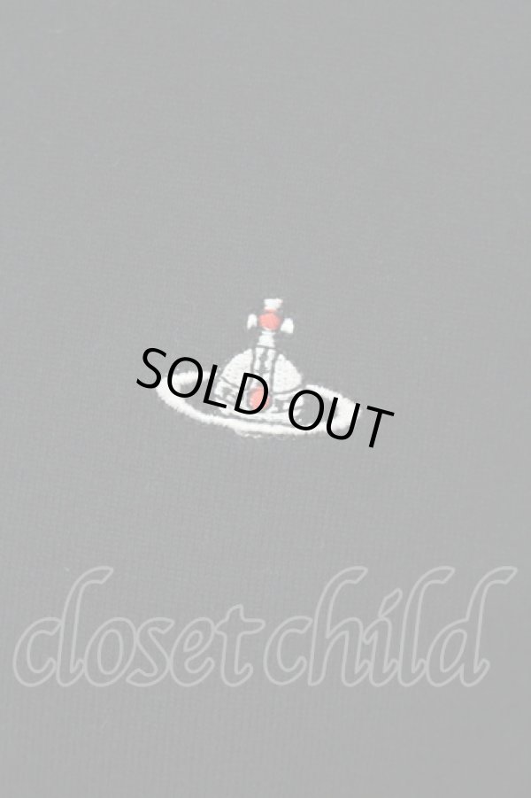 画像2: ヴィヴィアンウエストウッド 中古 / コットンオーガンブロッキング半袖カットソー  クロ  O-25-07-06-047-ts-IG-OS (2)