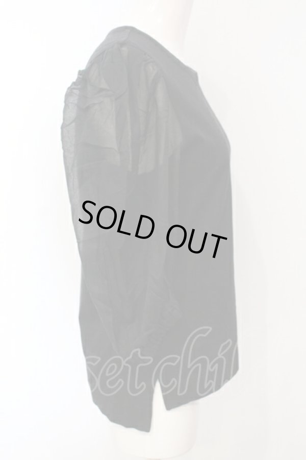 画像3: ヴィヴィアンウエストウッド 中古 / コットンオーガンブロッキング半袖カットソー  クロ  O-25-07-06-047-ts-IG-OS (3)