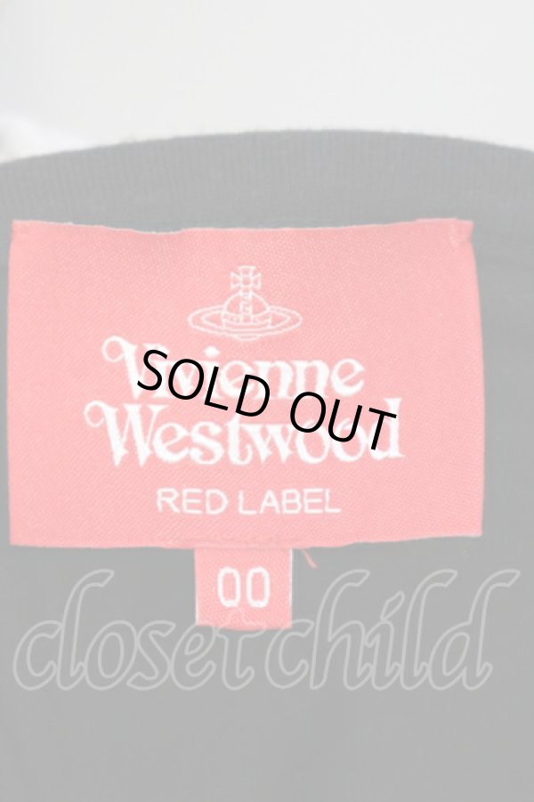 画像5: ヴィヴィアンウエストウッド 中古 / コットンオーガンブロッキング半袖カットソー  クロ  O-25-07-06-047-ts-IG-OS (5)