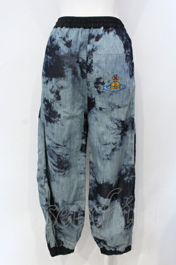 画像3: ヴィヴィアンウエストウッド 中古 / Danielトラウザーズ XXS ブルー×ブラック  O-25-07-06-005-pa-IG-ZY (3)