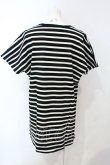 画像4: ヴィヴィアンウエストウッド 中古 / サティアフレームボーダーTシャツ 00 ゴールドｘブラックｘホワイト  O-25-07-06-049-ts-YM-OS (4)