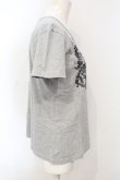 画像2: ANGLOMANIA 中古 / ボタニカルオーブプリントTシャツ L グレー  O-25-07-06-050-ts-YM-OS (2)