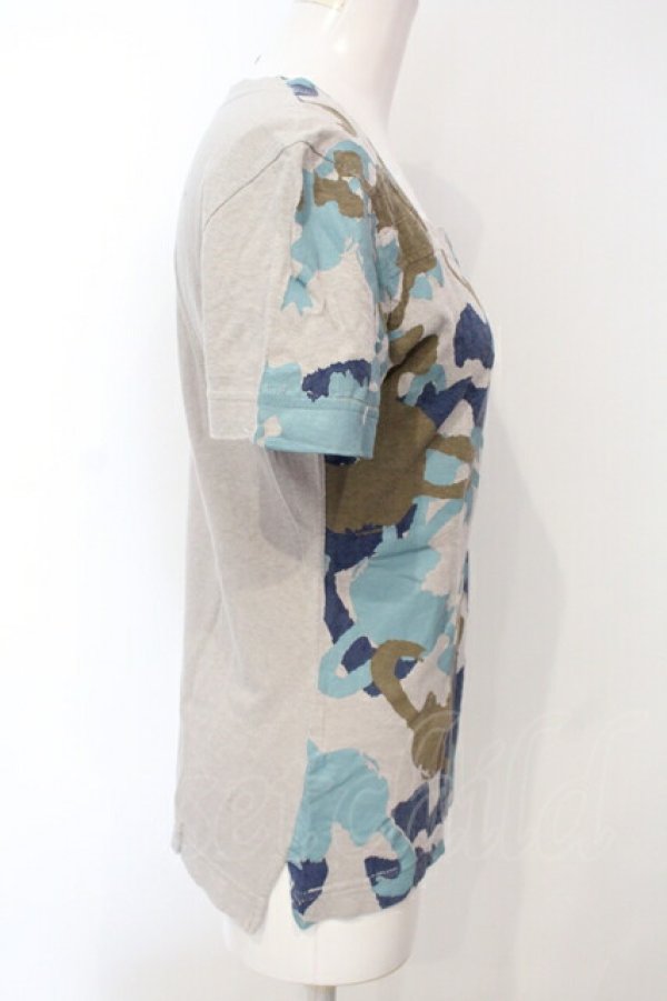 画像2: ヴィヴィアンウエストウッド 中古 / カモフラオーブTシャツ 2 グレー  O-25-07-06-053-ts-YM-ZY (2)