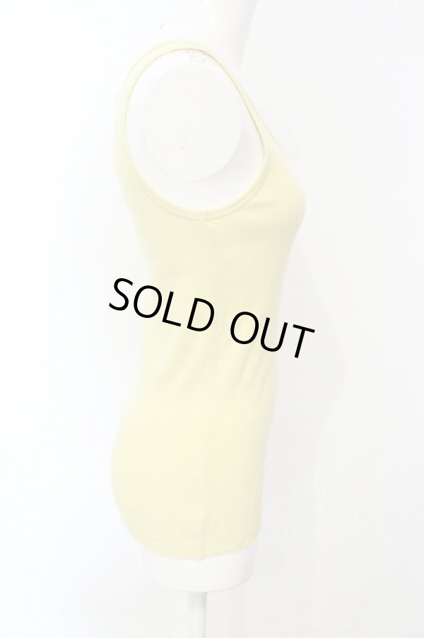 画像3: ヴィヴィアンウエストウッド 中古 / オーブ刺繍テレコタンク 00 イエロー  O-25-07-06-054-to-IG-ZH (3)